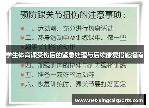 学生体育课受伤后的紧急处理与后续康复措施指南