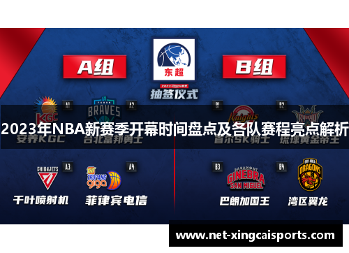 2023年NBA新赛季开幕时间盘点及各队赛程亮点解析